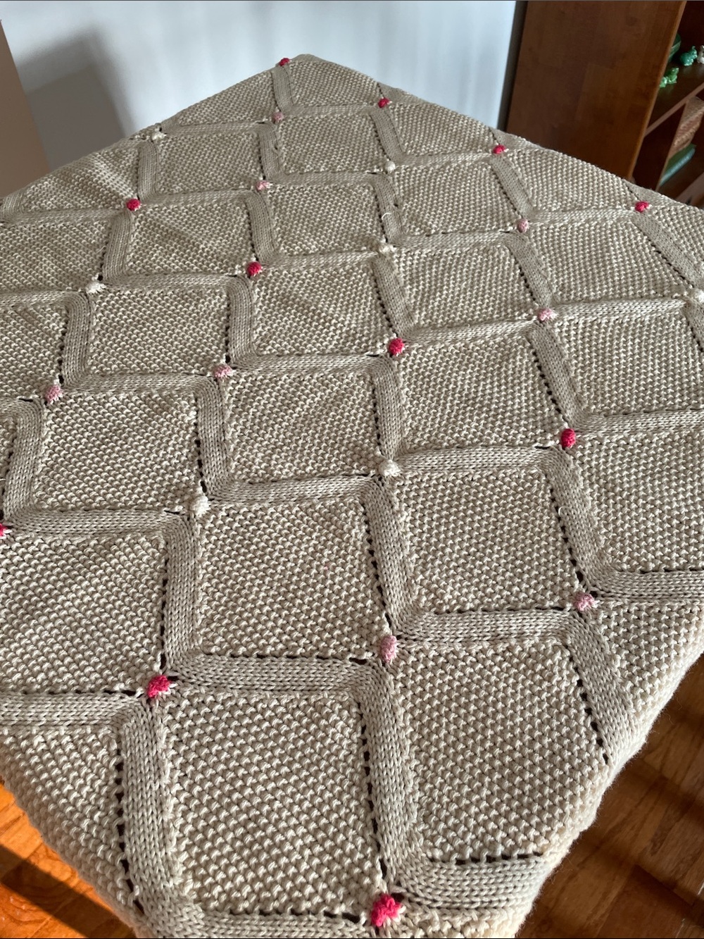 Beige baby blanket throw new